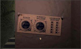 Niestety przy numerach przycisków, nie podano, ile woltów nimi włączymy. Chwila prób wystarczy, aby samemu się tego dowiedzieć: 1 - 10V, 2 - 7V, 3 - 8V, 4 - 16V, 5 - 5V, 6 - 1V, 7 - 2V, 8 - 22V, 9 - 19V, 10 - 4V. - SELENITIC AGE cz.1 | Myst - Myst - poradnik do gry