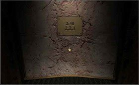 Następnie wespnij się po drugiej drabinie, tej z symbolem klucza, i zanotuj wskazówki: 2:40 i 2, 2 ,1. - MECHANICAL AGE cz.1 | Myst - Myst - poradnik do gry