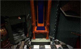 Teraz kliknij na ścianie po lewej stronie tronu, a otworzy się sekretne przejście. - MECHANICAL AGE cz.2 | Myst - Myst - poradnik do gry