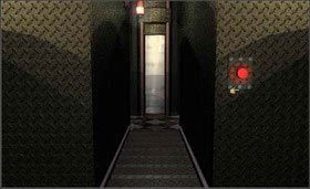 Teraz przejdź korytarzem do miejsca z czerwonym przyciskiem. Naciśnij go i zejdź na dół. - MECHANICAL AGE cz.2 | Myst - Myst - poradnik do gry