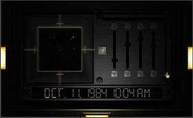 Usiądź w fotelu i kliknij na panel. Teraz ustawiaj zanotowane przed chwilą daty. - STONESHIP AGE cz.1 | Myst - Myst - poradnik do gry