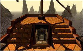 Wejdź na statek, teraz drzwi nie blokuje woda. - STONESHIP AGE cz.2 | Myst - Myst - poradnik do gry
