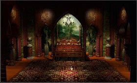 Zejdź na dół. Dojdziesz do drzwi, otwórz je. Wejdziesz do sypialni Sirrusa. - STONESHIP AGE cz.2 | Myst - Myst - poradnik do gry