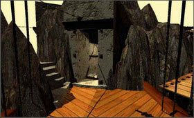 A teraz udaj się do drugiego tunelu. Przedtem nie zaszkodzi naładować ponownie baterii. Zejdź na dół. - STONESHIP AGE cz.3 | Myst - Myst - poradnik do gry