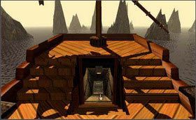 Teraz skieruj się do pomp, naciśnij pierwszy przycisk z lewej i wejdź na statek. - STONESHIP AGE cz.3 | Myst - Myst - poradnik do gry