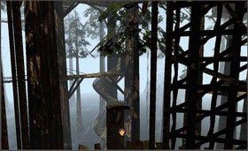 Użyj jej, a zobaczysz, że naprzeciwko, w oddali, otwierają się drzwi. Teraz trzeba się tam dostać. - CHANNELWOOD AGE cz.2 | Myst - Myst - poradnik do gry