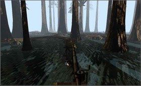 Wróć znowu do pierwszego, licząc od wiatraka, rozwidlenia. Tutaj woda ma płynąć w lewo. Skręć w lewo do drugiego rozwidlenia - tu strumień wody ma płynąć w prawo. Idź w prawą stronę - na trzecim rozwidleniu strumień wody ma płynąć w prawo. Znowu skręć w prawą stronę i na czwartym rozwidleniu skieruj wodę w lewo. - CHANNELWOOD AGE cz.3 | Myst - Myst - poradnik do gry