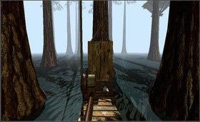 Teraz udaj się do widny prowadzącej do księgi Myst. Wsiądź, zamknij drzwi, pociągnij za dźwignię. Za chwilę zobaczysz księgę. - CHANNELWOOD AGE cz.3 | Myst - Myst - poradnik do gry