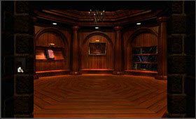 Naciśnij przycisk znajdujący się po lewej stronie. - ZAKOŃCZENIA | Myst - Myst - poradnik do gry