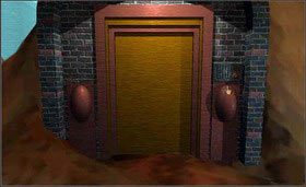 Teraz możesz już zabrać którąś ze stron, np. czerwoną i udać się do drzwi budynku, znajdującego się niedaleko statku kosmicznego. - SELENITIC AGE cz.4 | Myst - Myst - poradnik do gry