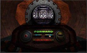 Gdy pojazd się zatrzyma, na panelu zobaczysz kierunek jazdy, aktualnie N (północ). Przesuwając strzałki lewo/prawo możesz zmienić kierunek jazdy. Teraz czeka Cię pokonanie czegoś w rodzaju labiryntu. - SELENITIC AGE cz.4 | Myst - Myst - poradnik do gry