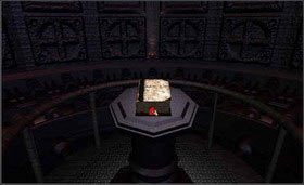 Teraz wstań z fotela i naciskając niebieski przycisk, otwórz drzwi pojazdu. Idź prosto, aż dojdziesz do księgi Myst. - SELENITIC AGE cz.4 | Myst - Myst - poradnik do gry