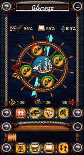 Na dolnej krawędzi mamy trzy rzędy ikon - Poradnik do gry - Interface | Age of Sail II - Age of Sail II - Porady dla Gracza - poradnik do gry