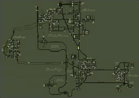 1 - Mapa przestępczego światka | Mapy w Ojciec chrzestny - Ojciec chrzestny - poradnik do gry