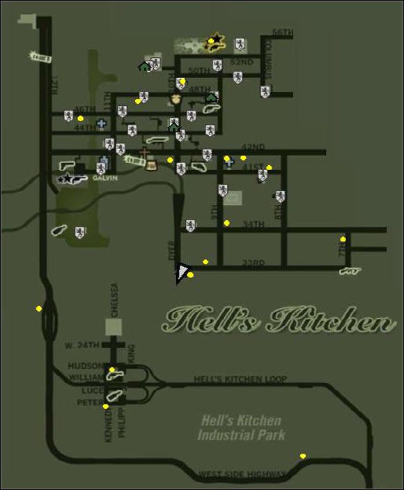 1 - Segment 2 - dzielnica Hells Kitchen | Mapy w Ojciec chrzestny - Ojciec chrzestny - poradnik do gry
