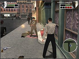 Następnie wchodzimy do środka, gdzie czyha na nas kolejna grupka wrogów - Zmiana planów | Solucja Ojciec chrzestny - Ojciec chrzestny - poradnik do gry