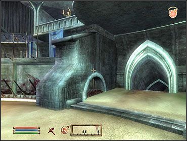 Na wskutek (prawdopodobnie) pewnego buga, można dość łatwym sposobem zapewnić sobie na arenie całkowite bezpieczeństwo od ataków wroga - Oblivion: Wprowadzenie The Arena - The Elder Scrolls IV: Oblivion - poradnik do gry