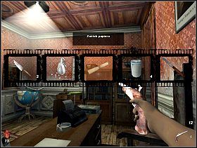 Przyjrzyjmy się bliżej kościotrupowi, w jego kości udowej znajdujemy kartkę z szyfrem, oczywiście ją czytamy - [Solucja] Lewe skrzydło - parter | Bloodline Uśpione zło - Bloodline: Uśpione zło - poradnik do gry