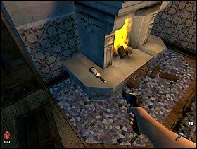 Wchodzimy dalej i zostajemy zaatakowanie przez grabarza, który jest dość wymagającym przeciwnikiem, ale powinniśmy sobie poradzić z nim bez problemu - [Solucja] Dom grabarza | Bloodline Uśpione zło - Bloodline: Uśpione zło - poradnik do gry