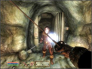 Gdy uda ci się go spotkać (w jego domu lub na mieście), będzie on sprawiał wrażenie okropnego tchórza i zapytany o kwestię butów bez dyskusji da ci klucz do katakumb w swojej piwnicy - Oblivion: Boots of Springheel Jak - The Elder Scrolls IV: Oblivion - poradnik do gry