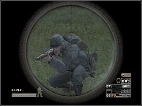 Po zabiciu wartownika stojącego na schodach, wejdź do budynku i skieruj się na schody z prawej - Misja 1 - Behind Enemy Lines | Solucja Commandos Strike Force - Commandos: Strike Force - poradnik do gry