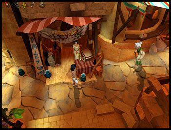 Użyj promu i przedostań się na drugą stronę Nilu - Jak wkurzyć Faraona (4) | Rozdział I | Ankh Klątwa Mumii - Ankh: Klątwa Mumii - poradnik do gry