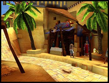 - Znajdź tylne wejście do pałacu - ciąg dalszy - Nieprzyzwoita propozycja (2) | Rozdział II | Ankh Klątwa Mumii - Ankh: Klątwa Mumii - poradnik do gry