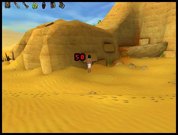 Gdy wejdziesz do wnętrza Sfinksa, na ekranie pojawi się element przypominający pasek energii - Słońce Kairu (4) | Rozdziały IV i V | Ankh Klątwa Mumii - Ankh: Klątwa Mumii - poradnik do gry