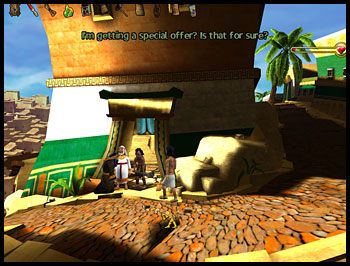 Przekonaj ojca aby pozwolił ci zabrać klucz do mechanizmu spuszczającego wodę ze zbiornika wewnątrz sfinksa - Słońce Kairu (6) | Rozdziały IV i V | Ankh Klątwa Mumii - Ankh: Klątwa Mumii - poradnik do gry