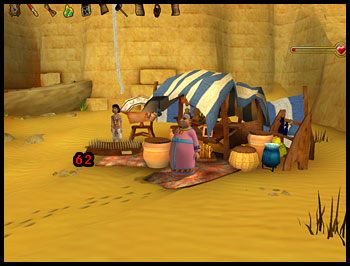 Wróć do sfinksa (ponownie użyj mechanizmu i wejdź przez wejście w nodze, które się otworzy) i udaj się na samą górę do pomieszczenia w głowie - Słońce Kairu (7) | Rozdziały IV i V | Ankh Klątwa Mumii - Ankh: Klątwa Mumii - poradnik do gry