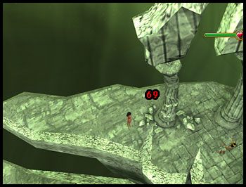 Spadający głaz spowoduje, iż duch Assila opuści jego ciało - Rozdział V - W Zaświatach | Rozdziały IV i V | Ankh Klątwa Mumii - Ankh: Klątwa Mumii - poradnik do gry