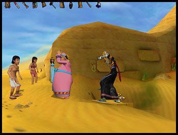 W rozmowie z faraonem nie żądaj nagrody to szybciej będziesz mógł obejrzeć napisy końcowe - Rozdział V - W Zaświatach | Rozdziały IV i V | Ankh Klątwa Mumii - Ankh: Klątwa Mumii - poradnik do gry