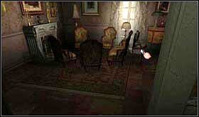 Po krótkiej, powitalnej rozmowie możesz kontynuować zwiedzanie domu. Przejdź do salonu. - Poradnik do gry - SOBOTA 12 PAŹDZIERNIKA cz.1 | Scratches - Scratches - poradnik do gry