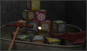 Rozglądając się po pokoju, zwróć uwagę na klocki - NIEDZIELA 13 PAŹDZIERNIKA cz.2 | Scratches - Scratches - poradnik do gry