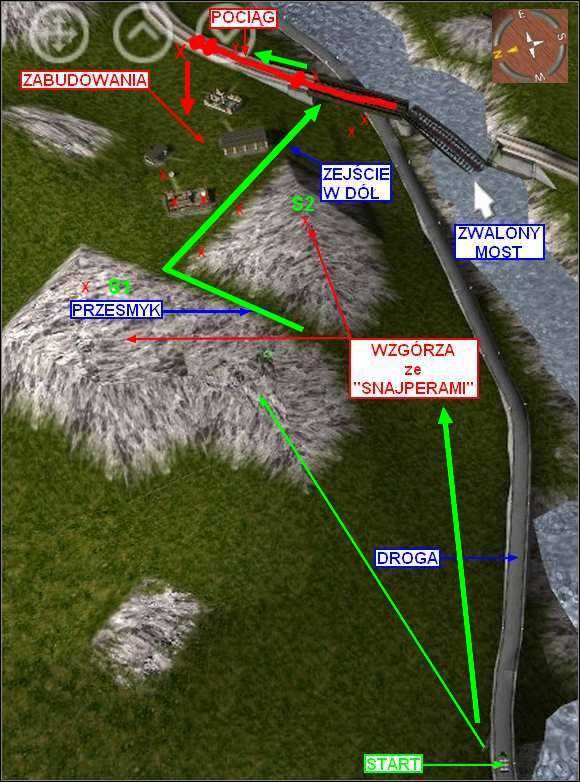 Piloci, których nie było na stacji kolejowej w poprzedniej misji byli przewożeni pociągiem a ten został wykolejony przez partyzantów i teraz do akcji wkraczasz Ty ze swoimi ludźmi - Misja 4
