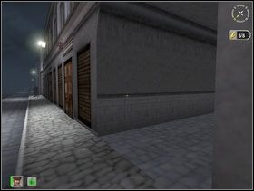 Dalej kawałek prosto trzymając się ścian budynków po prawej stronie drogi - Misja 2