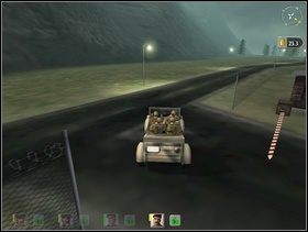 Teraz nie pozostaje Ci już nic innego jak wskoczyć całą ekipą do samochodu , który znajdziesz na terenie portu i opuścić nim rzeczony port przez bramę na posterunku_2 a potem skierować się ulicą do miejsca oznaczonego koniec na mojej mapie (na zachodzie) - Misja 3