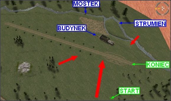 Dostałeś się na zakamuflowane, prowizoryczne lotnisko z którego Twój oddział zabierze lądujący niebawem aliancki samolot - Misja 5