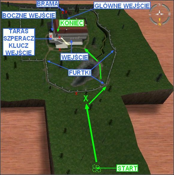 Do tej misji uzbrój jednego komandosa w rkm/snajperkę (tak, niech dźwiga obie te giwery) a pozostałych trzech w pistolety maszynowe - Misja 2