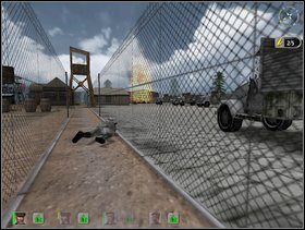 Kiedy wszystko gotowe komandosem z peemem z (1) podejdź do bramy_2 przy parkingu - Misja 4