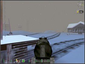 Zabij Szwabinę na zachodzie przy budynku ale uważaj na wieżę nr (6) , nie wejdź przypadkiem w pole je rażenia - Misja 1