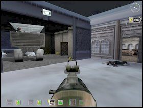 Załaduj cały oddział na ciężarówkę stojącą w garażu (nie zapomnij o kolesiu na zaspie - Misja 3