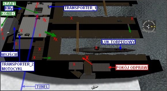 Uzbrojenie z poprzedniej misji (pistolety maszynowe/karabiny szturmowe, granaty) jest ok, zabierz jeszcze ładunek wybuchowy - Misja 5