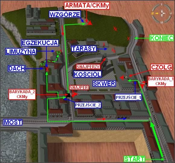 Trzech ludzi uzbrój w karabiny szturmowe MP44, jednemu daj karabin wyborowy i maszynowy - Misja 1