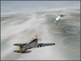 I cała historia pewnie zakończyłaby się szczęśliwie i sukcesem (przechwyceniem tajnego, prototypowego, odrzutowego, niemieckiego bombowca ) gdyby nie jeden głupi amerykański pilot - Misja 1 