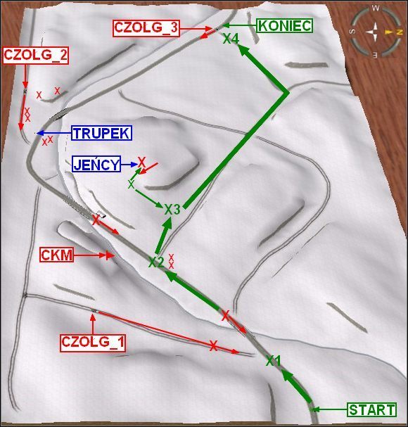 Przed grą zabierz na wszelki wypadek jakąś broń przeciwpancerną (Bazooki lub Panzerfausty, jedna lub dwie miny ppanc - Misja 2