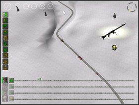 Stamtąd będzie miał dobry podgląd na drogę biegnącą od południowego wschodu na której najpierw pojawi się niemiecka piechota a potem pierwszy czołg (Pantera) - Misja 3