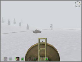 Po dłuższej chwili pojawią się pierwsi Niemcy (mniej więcej z kierunków wskazanych czerwonymi strzałkami ) - najpierw piechurzy (łatwy kąsek dla Twoich żołnierzy z karabinami maszynowymi) - Misja 3