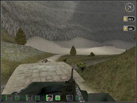 Kiedy teren jest czysty możesz podjechać do mostku jeepem - Misja 2