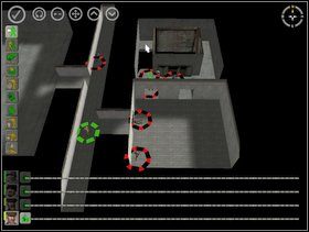 Kiedy tylko uporasz się z tymi nieprzyjaciółmi wbiegnij do klatki schodowej, pobiegnij na około i ustaw się w miejscu, które wskazuje na obrazku biały kursor (także X na mojej mapce) - za schodami biegnącymi z dołu - Misja 4